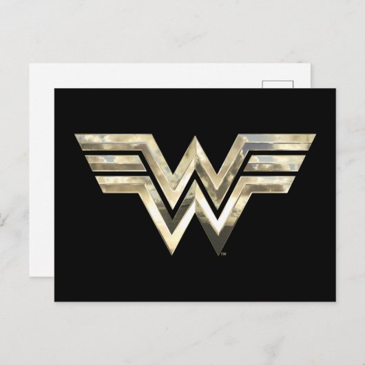 W84 | Golden Wonder Logo Uitnodiging Briefkaart (Voorkant / Achterkant)