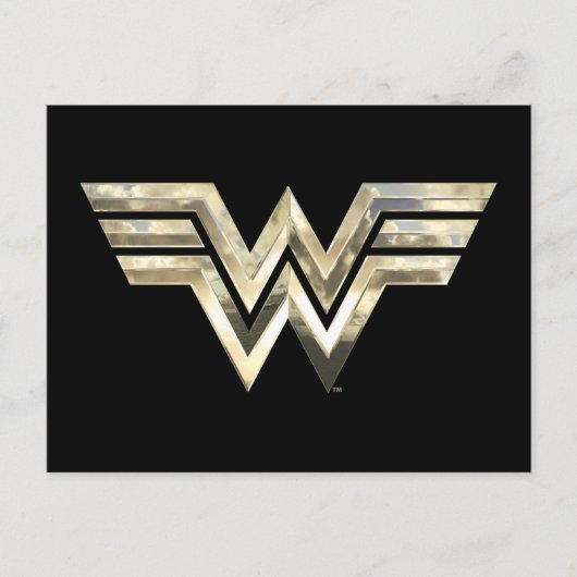 W84 | Golden Wonder Logo Uitnodiging Briefkaart (Voorkant)