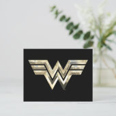 W84 | Golden Wonder Logo Uitnodiging Briefkaart (Staand voorkant)