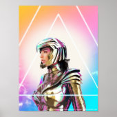 W84 | Lo Fi Wonder Woman Golden Armor Portret Poster (Voorkant)