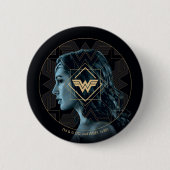 W84 | Portret van Logo Wonder Patterned Ronde Button 5,7 Cm (Voorkant)