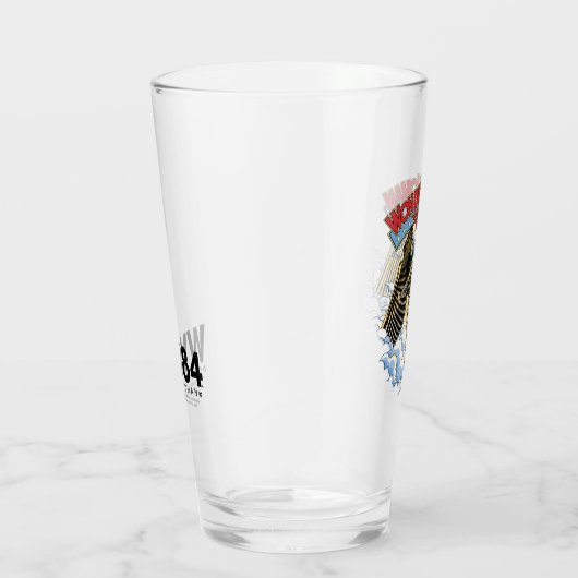 W84 | Retro Comic Gold Armor Wonder Woman Glas (Rechts)