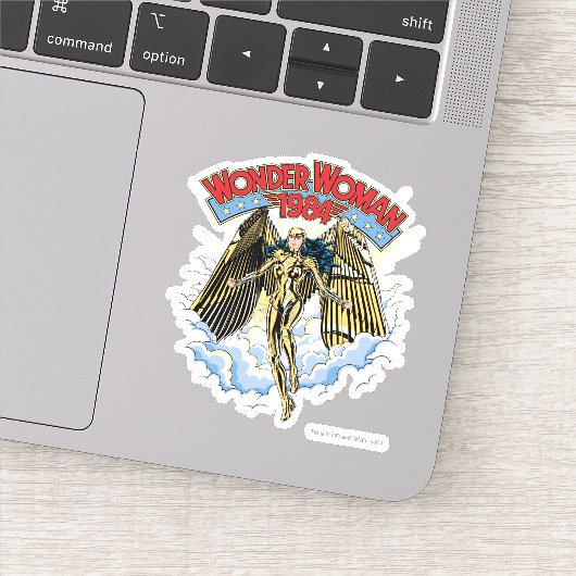 W84 | Retro Comic Gold Armor Wonder Woman Sticker (Detail)