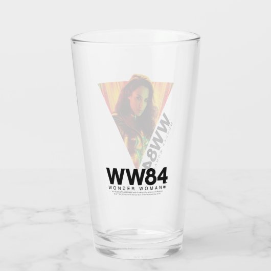 W84 | Rode-Oranje Wonder Woman Kaleidoscoop Glas (Achterkant)