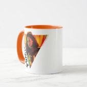 W84 | Rode-Oranje Wonder Woman Kaleidoscoop Mok (Voorkant links)