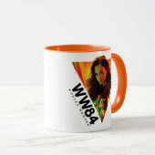 W84 | Rode-Oranje Wonder Woman Kaleidoscoop Mok (Voorkant rechts)