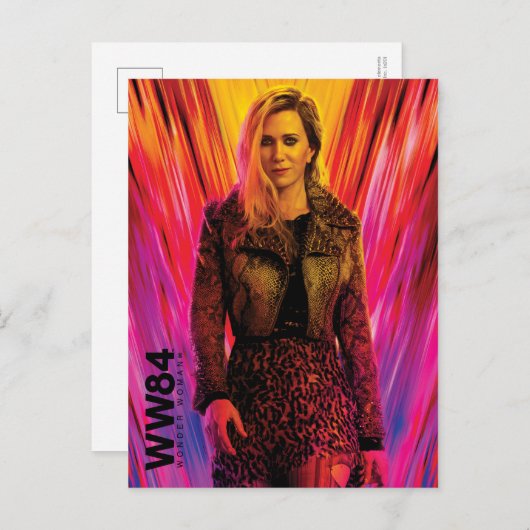 W84 | Rood-roze Barbara Ann Minerva Kaleidoscoop Uitnodiging Briefkaart (Voorkant / Achterkant)