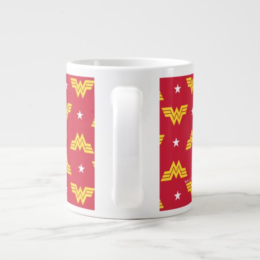 W84 | Rood zwembad Logo en sterren Grote Koffiekop (Achterkant)
