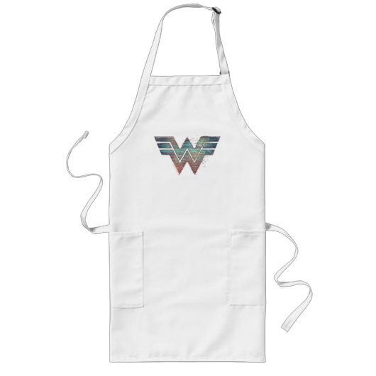 W84 | Statische Logo Wonder Woman TV Lang Schort (Voorkant)