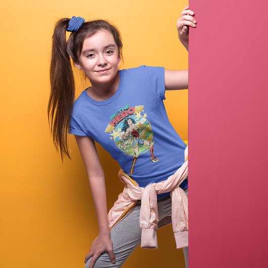 W84 | Themyscira Wonder Woman Retro Comic Art T-shirt