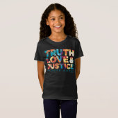 W84 | Truth Love & Justice Wonder Woman Cutout T-shirt (Voorkant volledig)