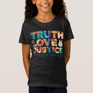 W84 Truth Love & Justice Wonder Woman Cutout T-shirt