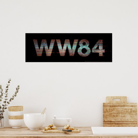 W84 | Tv Statische Logo Poster (Keuken)