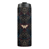W84 | Wonder Woman Circular Geometric Pattern Thermosbeker (Voorkant)