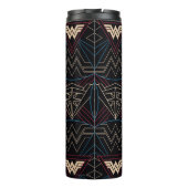 W84 | Wonder Woman Circular Geometric Pattern Thermosbeker (Achterkant)