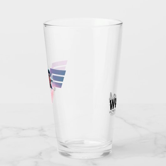 W84 | Wonder Woman Flying Lo Fi Pastel Graphic Glas (Links)