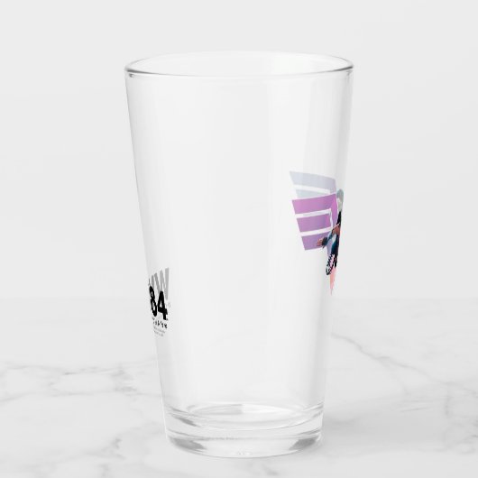 W84 | Wonder Woman Flying Lo Fi Pastel Graphic Glas (Rechts)