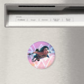 W84 | Wonder Woman Flying Lo Fi Pastel Graphic Magneet (Insitu (Vaatwasser))