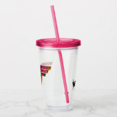 W84 | Wonder Woman Kaleidoscope Logo Acryl Drinkbeker (Links)