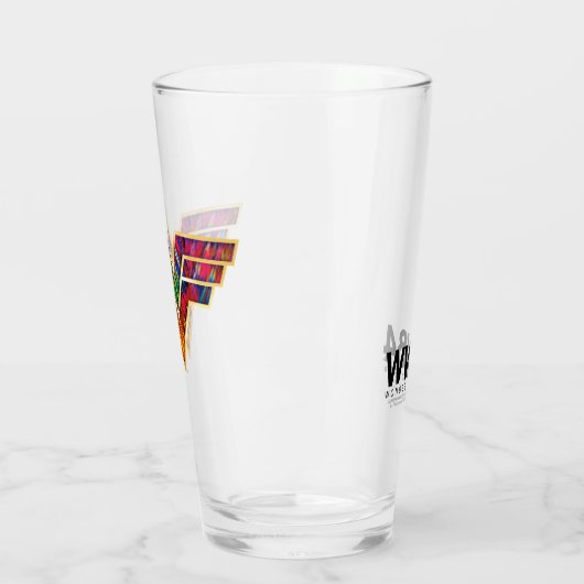 W84 | Wonder Woman Kaleidoscope Logo Glas (Links)
