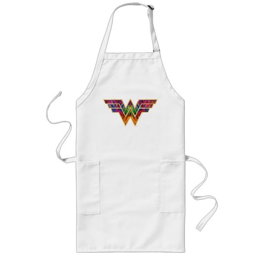 W84 | Wonder Woman Kaleidoscope Logo Lang Schort (Voorkant)