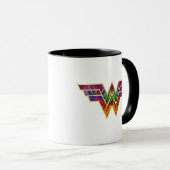 W84 | Wonder Woman Kaleidoscope Logo Mok (Voorkant rechts)