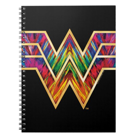 W84 | Wonder Woman Kaleidoscope Logo Notitieboek (Voorkant)