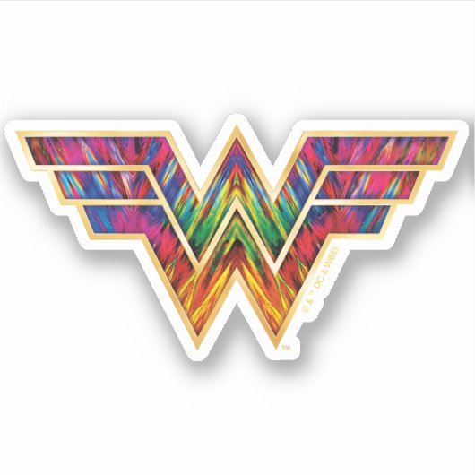 W84 | Wonder Woman Kaleidoscope Logo Sticker (Voorkant)