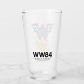W84 | Wonder Woman Neon Light Logo Glas (Achterkant)