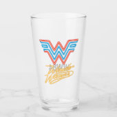 W84 | Wonder Woman Neon Light Logo Glas (Voorkant)