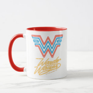 W84   Wonder Woman Neon Light Logo Mok