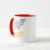 W84 | Wonder Woman Neon Light Logo Mok (Voorkant links)