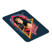 W84 | Wonder Woman Retrowave Character Badge Magneet (Rechterzijde)