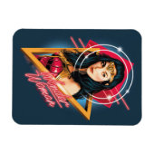 W84 | Wonder Woman Retrowave Character Badge Magneet (Horizontaal)