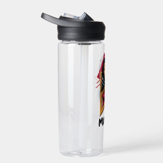 W84 | Wonder Woman Retrowave | Jouw namen toevoege Waterfles (Rechts)