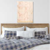 W.18v Onderzoek van kolomhoofdletters Canvas Afdruk (Insitu (Slaapkamer))