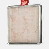 W.18v Onderzoek van kolomhoofdletters Metalen Ornament (Links)