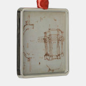W.24r Architectuurschets Metalen Ornament (Rechts)