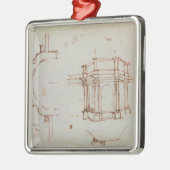 W.24r Architectuurschets Metalen Ornament (Links)