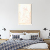 W.40 Schets van een vrouw Canvas Afdruk (Insitu (Slaapkamer))