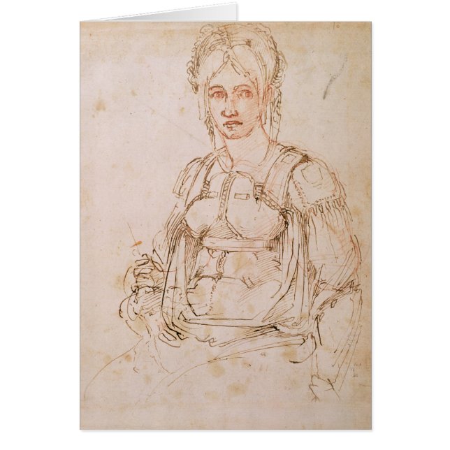 W.41 Schets van een zittende vrouw (Voorkant)