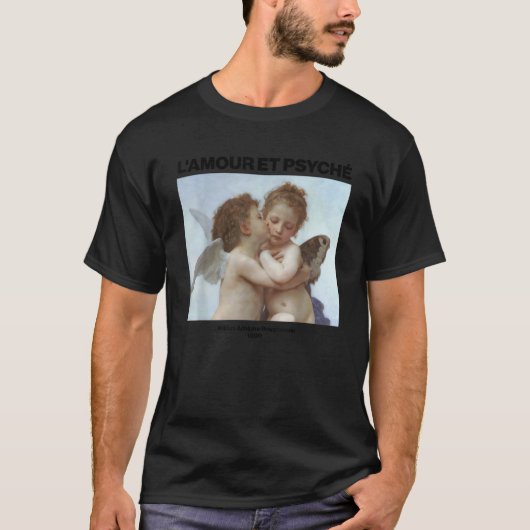 W A Bouguereau L Amour et Psych De eerste kus T S T-shirt (Voorkant)