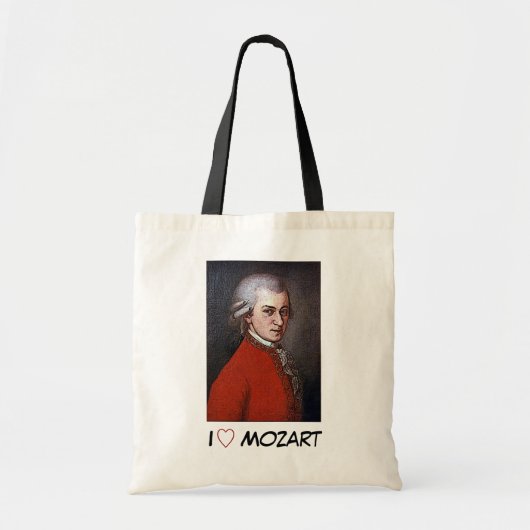 W.A. Mozart Tote Bag (Voorkant)