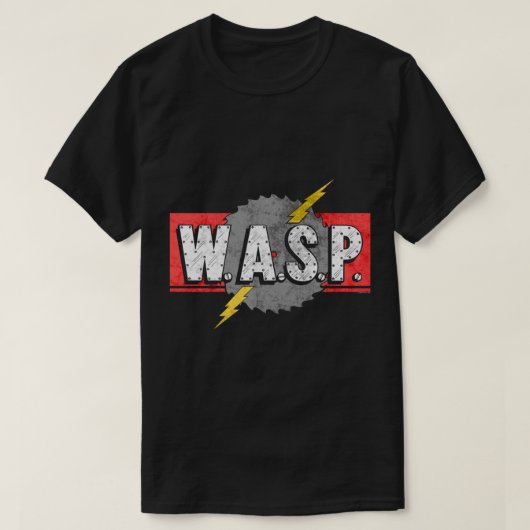W.A.S.P.-Logo (onderdrukt) - voor zwarte app T-shirt (Design voorkant)