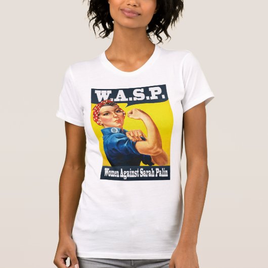 W.A.S.P. - Vrouwen tegen Sarah Palin T-shirt (Voorkant)
