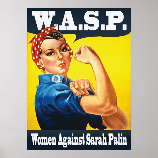 W.A.S.P. - Women Against Sarah Palin Poster (Voorkant)