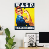 W.A.S.P. - Women Against Sarah Palin Poster (Thuiskantoor)