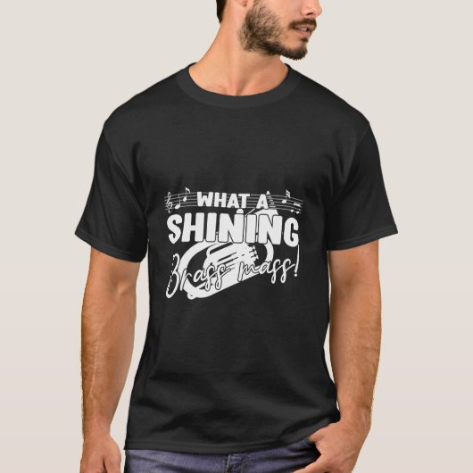 W A Shining Brass Mass Baritone Bass Player T-shirt (Voorkant)