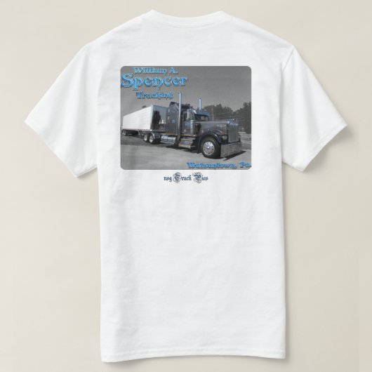 W.A. Spencer Trucking #1 (voorzijde logo) T-shirt (Design achterkant)