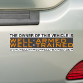 W.A.W.T. Bumpersticker1 - Goed opgeleid Bumpersticker (Op auto)